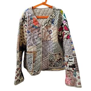 NWOT Handmade Patchwork Quilted Jacket
